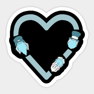 Hearth Haunted Mansion trio Sticker